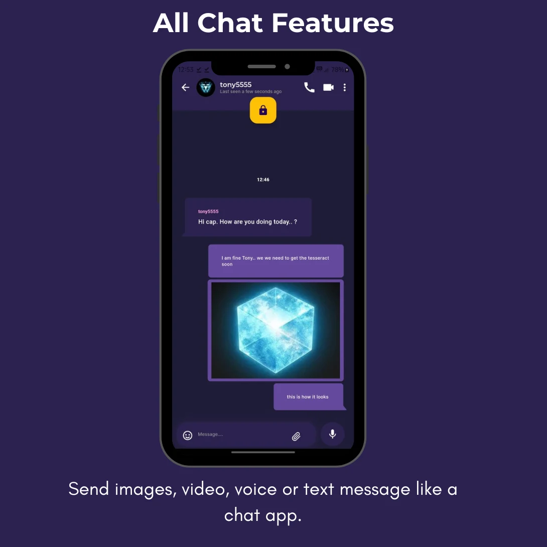 Secret Chat App for Couples screenshot